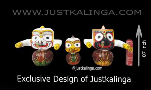 Laxmi Rupam-Shri Jagannath Mahaprabhu " Neem Wooden Murti"  06 INCH ( 15cm ) | Justkalinga.com.