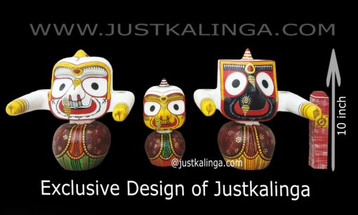 Laxmi Rupam-Shri Jagannath Mahaprabhu "Neem Wooden Murti" 10 INCH ( 25cm ) | Justkalinga.com.