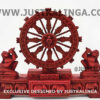 KONARK CHAKRA (RED MARBLE STONE) | Justkalinga.com.