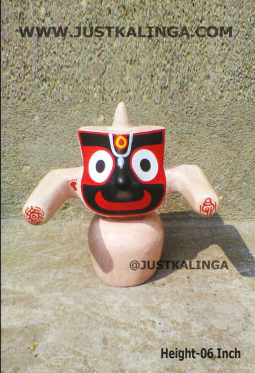 Shri Jagannath Mahaprabhu Pratitopaban (Mohon Rupam) "Pure Neem Wooden idols " 06 inches . | Justkalinga.com.