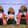 PREMIUM DRESS (PINK WITH DRAK GREEN WELBET CLOTH)  FOR SHRI CHATURTHA MAHAPRABHU FULL SET | Justkalinga.com.