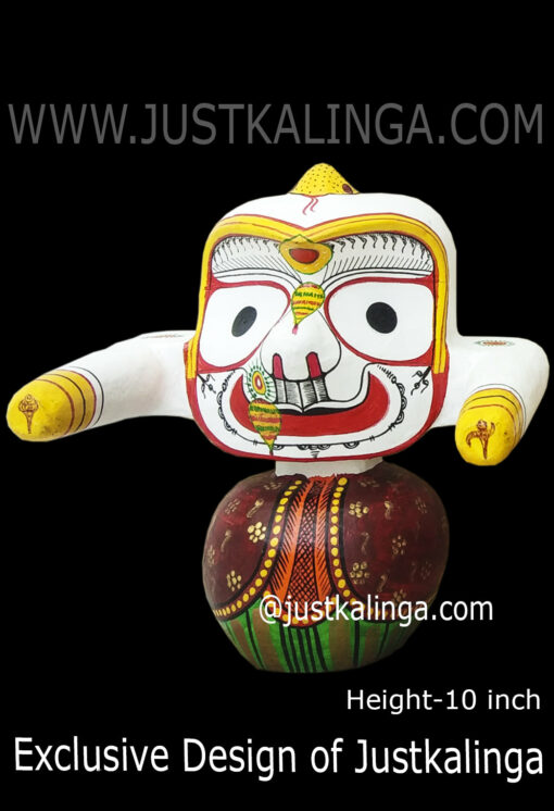 Laxmi Rupam-Shri Jagannath Mahaprabhu "Neem Wooden Murti" 10 INCH ( 25cm ) | Justkalinga.com.