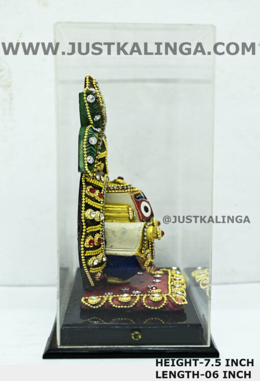 Best Car Dashboard idols: Jagannath Mahaprabhu With (Kumbo) Glass framed Set 06 inch length | Justkalinga.com.