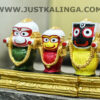 LAXMI RUPAM OF SHRI JAGANNATH MAHAPRABHU WITH PURE GOLD RATNA SINGHASHAN PINK STONE (HEIGHT-03 INCH) | Justkalinga.com.