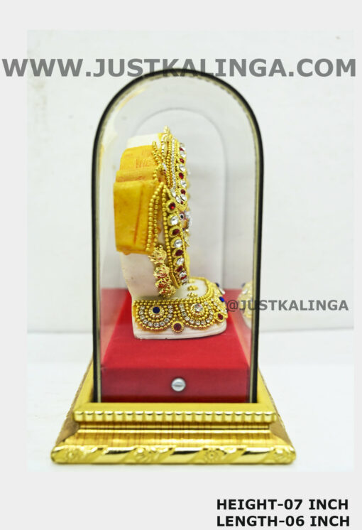 Shri Jagannath Mahaprabhu with sankha Glass framed Set Height-06 inch | Justkalinga.com.