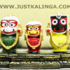 LAXMI RUPAM OF SHRI JAGANNATH MAHAPRABHU WITH RATNA SNGHASHAN PINK STONE (HEIGHT-03 INCH) | Justkalinga.com.