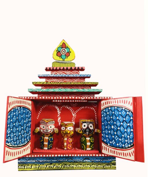 The complete temple of lord Jagannath pure wooden & divine neem wooden murti | Justkalinga.com.