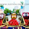 PREMIUM DRESS FOR MAHAPRABHU FULL SET (RED & GREEN WELBET CLOTH) | Justkalinga.com.