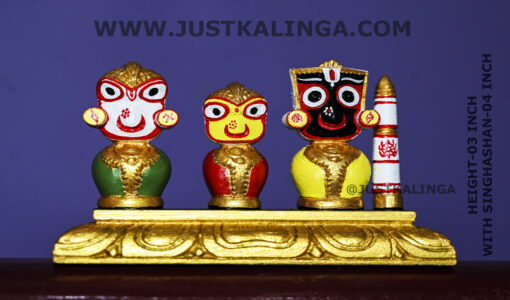 LAXMI RUPAM OF SHRI JAGANNATH MAHAPRABHU PINK STONE (HEIGHT-03 INCH) | Justkalinga.com.