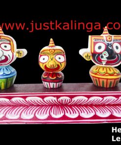 LORD JAGANNATH MAHAPRABHU PURE " NEEM WOODEN MURTI "  11cm | Justkalinga.com.