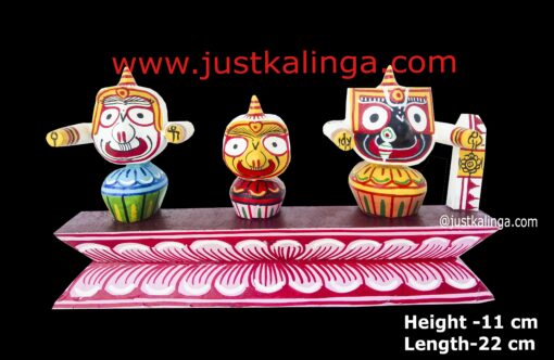 LORD JAGANNATH MAHAPRABHU PURE " NEEM WOODEN MURTI "  11cm | Justkalinga.com.