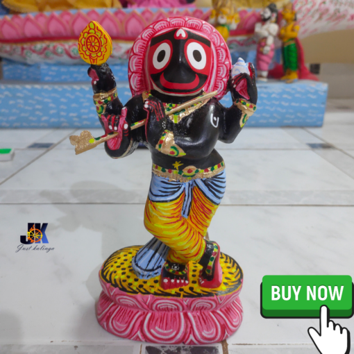 Shri Chaturbhuja Krishna Jagannath 9 inches , Neem wood | Justkalinga.com.