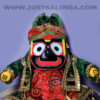 PREMIUM DRESS FOR PATITOPABAN MAHAPRABHU (RED & GREEN WELBET CLOTH) | Justkalinga.com.