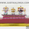 Lord Jagannath Mahaprabhu  Glass Framed " Neem Wooden Murti" SETS 5.5 INCH | Justkalinga.com.