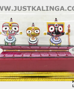 Lord Jagannath Mahaprabhu  Glass Framed " Neem Wooden Murti" SETS 5.5 INCH | Justkalinga.com.