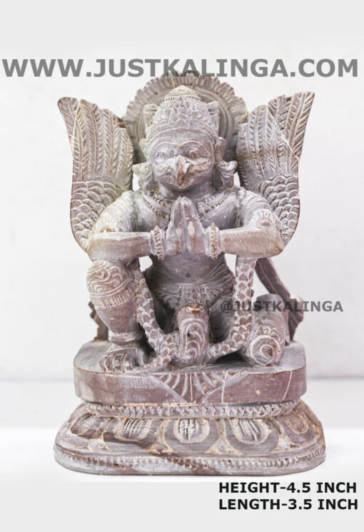 SHRI GARUDA MAHAPRABHU (PINKSTONE) HEIGHT-4.5 INCH | Justkalinga.com.