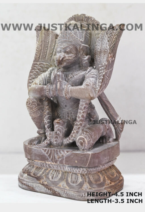 SHRI GARUDA MAHAPRABHU (PINKSTONE) HEIGHT-4.5 INCH | Justkalinga.com.