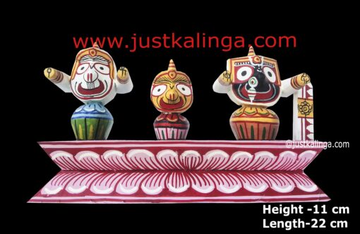 LORD JAGANNATH MAHAPRABHU PURE " NEEM WOODEN MURTI "  11cm | Justkalinga.com.