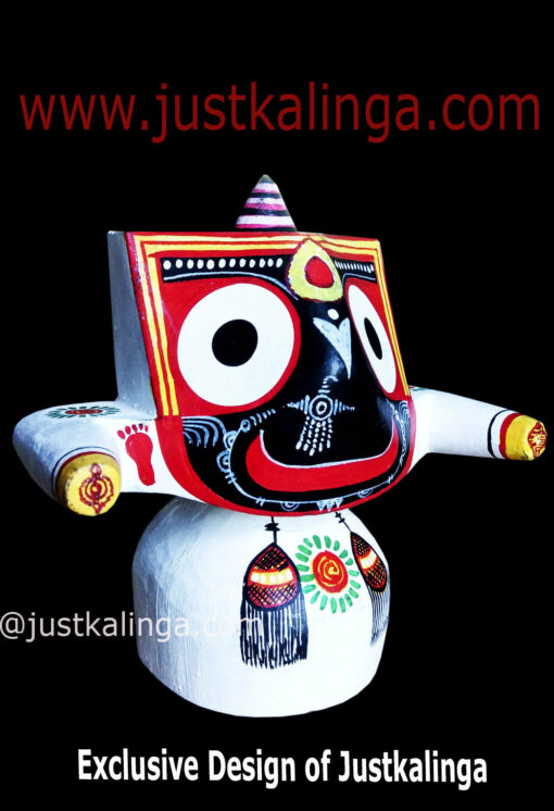 Lord Shri Jagannath Mahaprabhu Pratitopaban (WHITE) "Pure Neem Wooden Deity"12 cm That can instantly make your ambiance like temple . | Justkalinga.com.