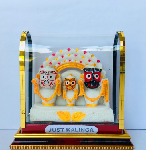 Best Car Dashboard idols: Jagannath Mahaprabhu With (Ratna Chair) Glass framed Set 13 cm | Justkalinga.com.