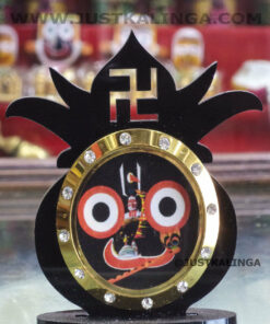 SHRI JAGANNATH MAHAPRABHU PHOTO STAND WITH KUMBO (BLACK,SILVER) | Justkalinga.com.