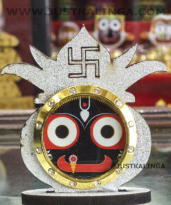 SHRI JAGANNATH MAHAPRABHU PHOTO STAND WITH KUMBO (BLACK,SILVER) | Justkalinga.com.