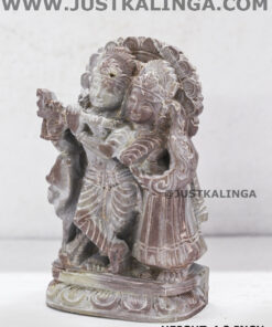 SHRI KRISHNA & RADHA (PINKSTONE) MARBLE HEIGHT-4.2 INCH | Justkalinga.com.