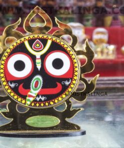 SHRI JAGANNATH MAHAPRABHU PHOTO STAND WITH GOLDEN NILACHAKARA | Justkalinga.com.