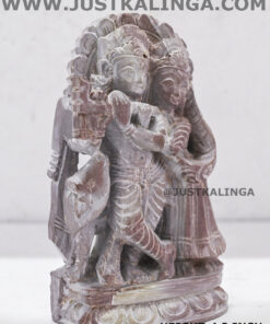 SHRI KRISHNA & RADHA (PINKSTONE) MARBLE HEIGHT-4.2 INCH | Justkalinga.com.