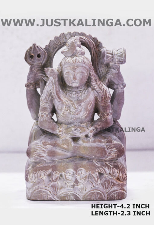 SHIR SHIVA  (PINKSTONE) MARBLE HEIGHT-4.2 INCH | Justkalinga.com.