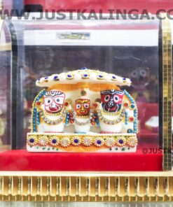 JAGANNATH MAHAPRABHU STONE MARBLE MURTY WITH GLASS FRAMED | Justkalinga.com.