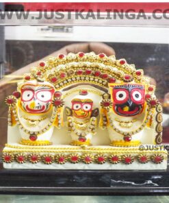 SHRI JAGANNATH MAHAPRABHU (STONE WORK) MARBLE MURTY,GLASS FRAMED | Justkalinga.com.