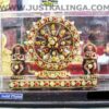 KONARK CHAKRA (MARBLE STONE) GLASS FRAMED | Justkalinga.com.