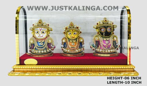 Shri Jagannath Mahaprabhu Glass framed Set Height-06 inch | Justkalinga.com.