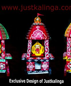 HANDMADE WOODEN DIVINE RATHA. (Nandighosa,Dwarpadalana,Taladhwaja) | Justkalinga.com.