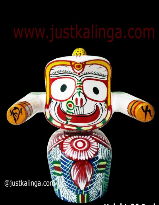 Lord Jagannath Mahaprabhu " Neem Wooden Murti"  08 INCH ( 20cm ) | Justkalinga.com.