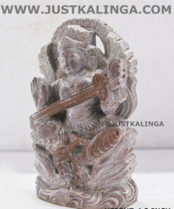 DEVI SARASWATI (PINKSTONE) MARBLE HEIGHT-4.2 INCH | Justkalinga.com.