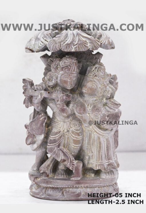 SHRI RADHA KRISHNA (PINKSTONE) MARBLE HEIGHT-05 INCH | Justkalinga.com.