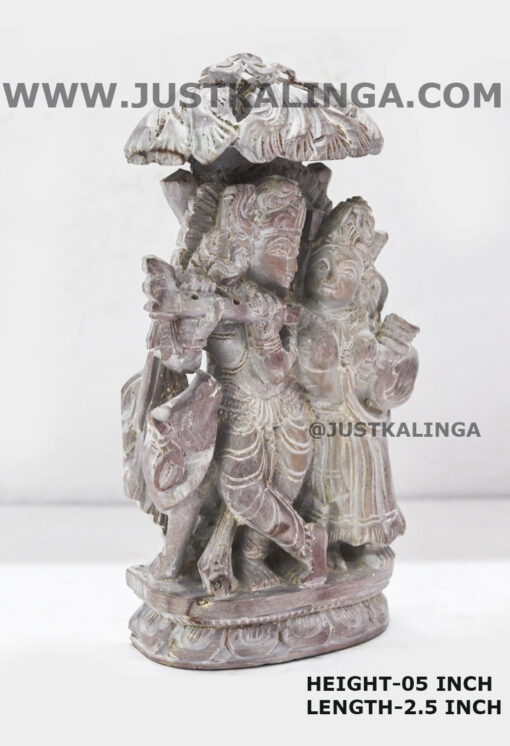 SHRI RADHA KRISHNA (PINKSTONE) MARBLE HEIGHT-05 INCH | Justkalinga.com.