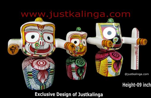 Lord Jagannath Mahaprabhu " Neem Wooden Murti"  08 INCH ( 20cm ) | Justkalinga.com.