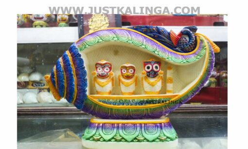 SHRI CHATURTHA MAHAPRABHU WITH SANKHA MARBLE MURTY | Justkalinga.com.