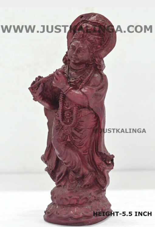 SHRI KRISHNA MAHAPRABHU CARVED DESIGN MARBLE HEIGHT-5.5 INCH | Justkalinga.com.