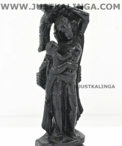 DEVA DASHI BLACK MARBLE STONE  HEIGHT-06 INCH | Justkalinga.com.