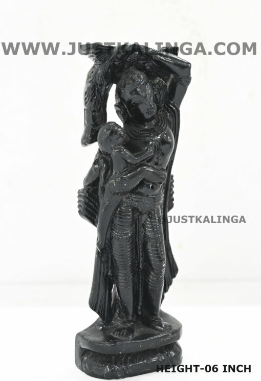 DEVA DASHI BLACK MARBLE STONE  HEIGHT-06 INCH | Justkalinga.com.