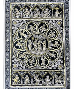 10 DIVINE EXPRESSION  & LILA'S OF LORD-Black & White (PATTACHITRA:  HAND MADE  CLOTH PAINTING ) | Justkalinga.com.