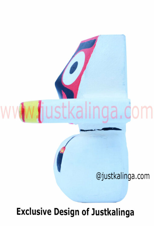 Lord Shri Jagannath Mahaprabhu Pratitopaban (WHITE) "Pure Neem Wooden Deity"10 cm That can instantly make your ambiance like temple . | Justkalinga.com.