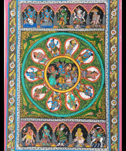 10 DIVINE EXPRESSION  & RASA LILA'S OF SUPREME LORD (PATTACHITRA:  HAND MADE  CLOTH PAINTING | Justkalinga.com.