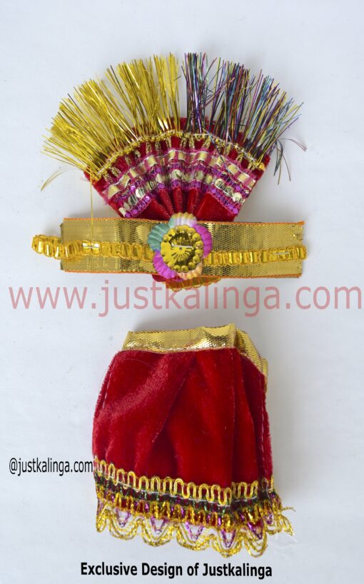 Attries Cloth For Divine (WELVET CLOTHES) (1 Sets) (04 INCH) 10 CM Set.. | Justkalinga.com.