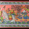 LORD GANESHA  MARRIAGE  (PATTACHITRA:  HAND MADE  CLOTH PAINTING ) | Justkalinga.com.