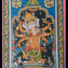 LORD GANESHA DANCING EXPRESSION (PATTACHITRA:  HAND MADE  CLOTH PAINTING | Justkalinga.com.